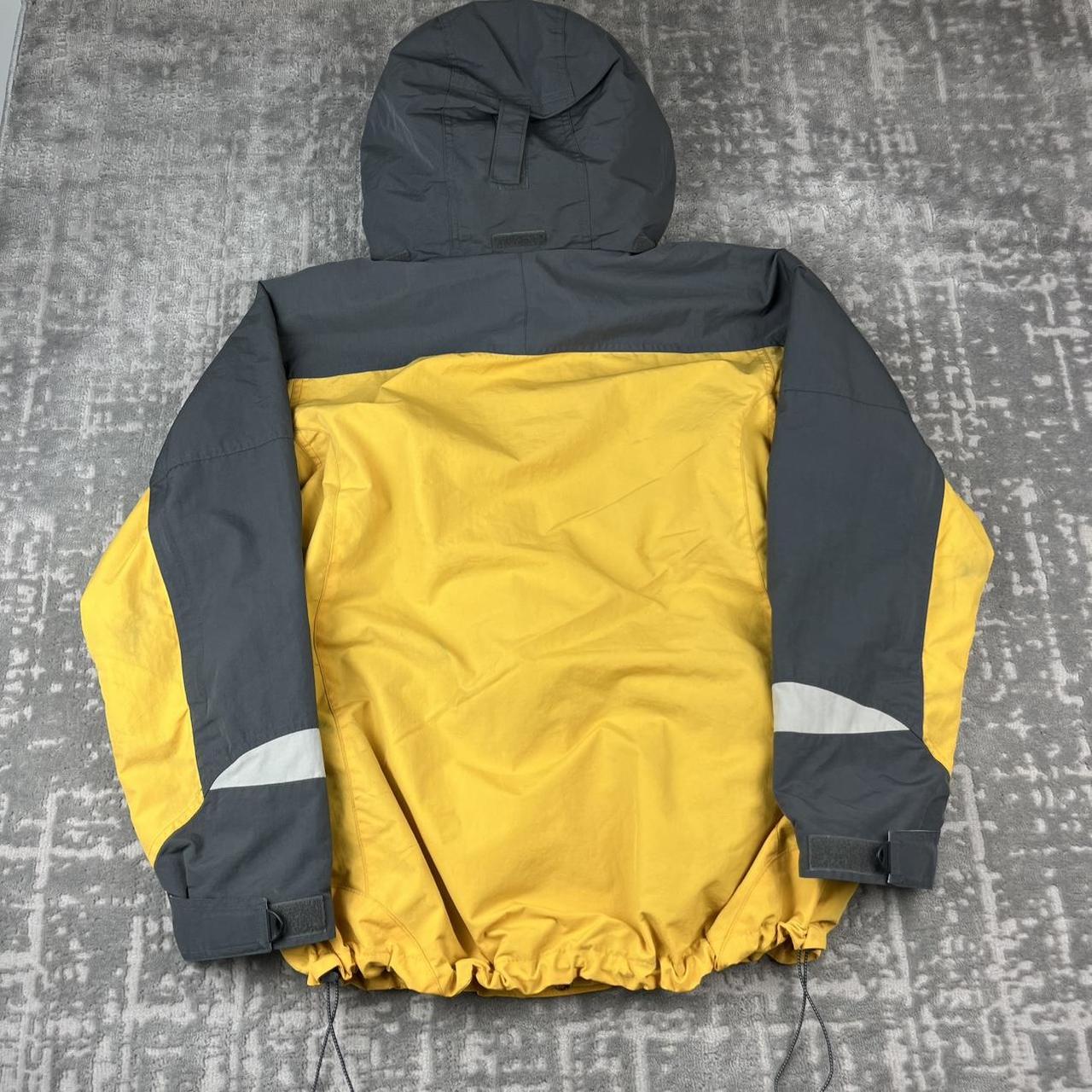 VINTAGE 00s COLUMBIA TECHNICAL HOODED UTILITY JACKET YELLOW