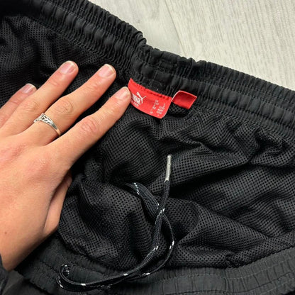 VINTAGE Y2K PUMA BAGGY TRACKSUIT BOTTOMS BLACK