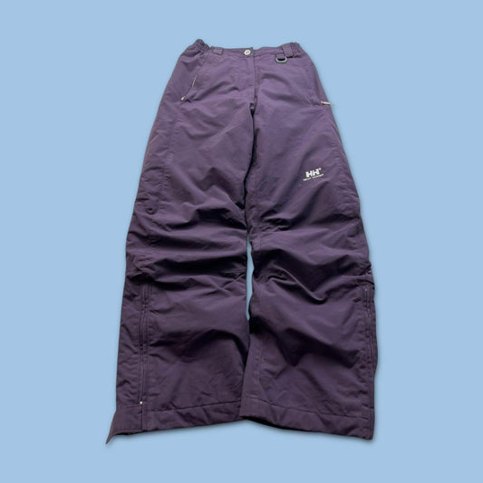 VINTAGE Y2K HELLY HANSEN BAGGY SKI PANTS SALOPETTES PURPLE