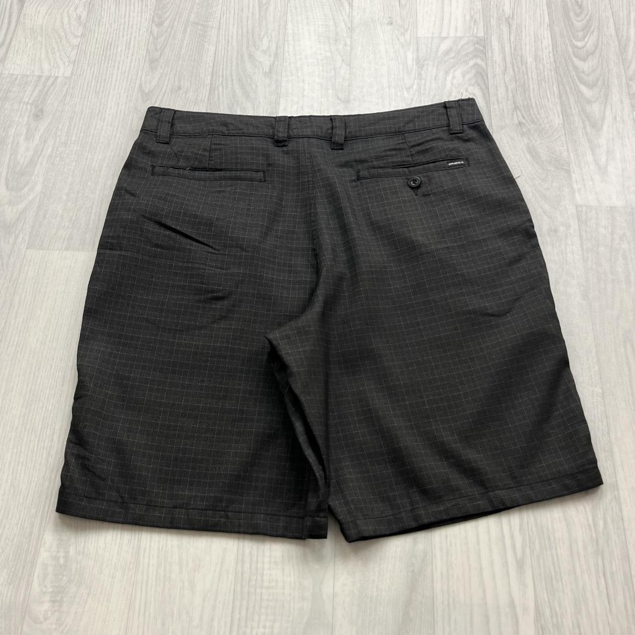 VINTAGE Y2K ONEILL BAGGY CHECKERED PLAID SHORTS BLACK