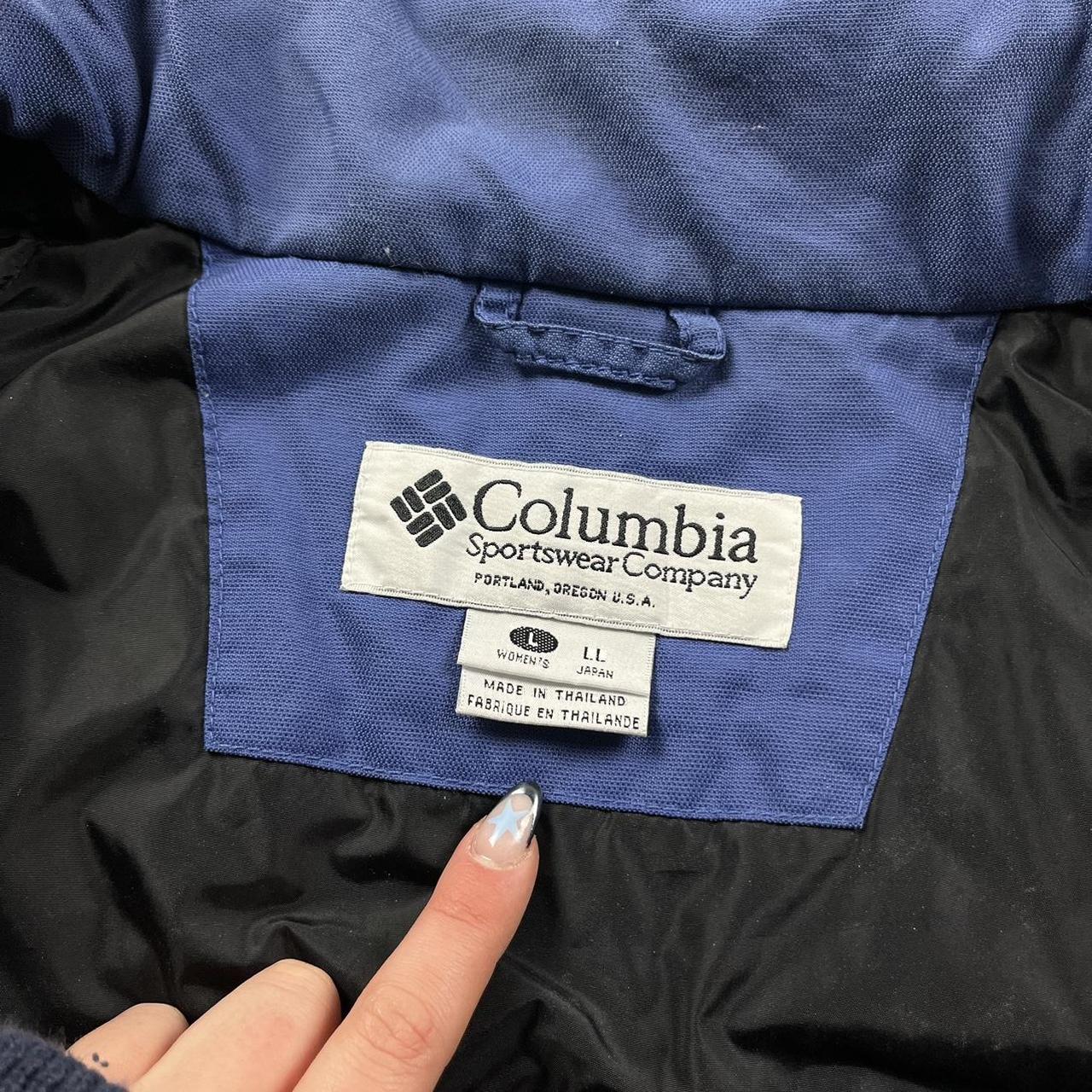 VINTAGE 00s COLUMBIA TECHNICAL HOODED SKI JACKET BLUE