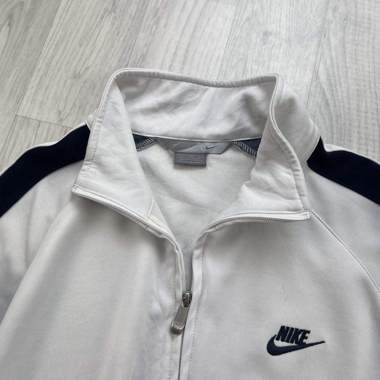 VINTAGE Y2K NIKE ZIP UP TRACK JACKET WHITE