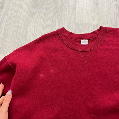 VINTAGE Y2K RUSSELL ATHLETIC SWEATSHIRT RED