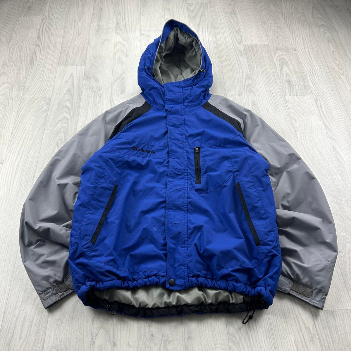 VINTAGE Y2K COLUMBIA TECHNICAL UTILITY SKI JACKET BLUE / GREY