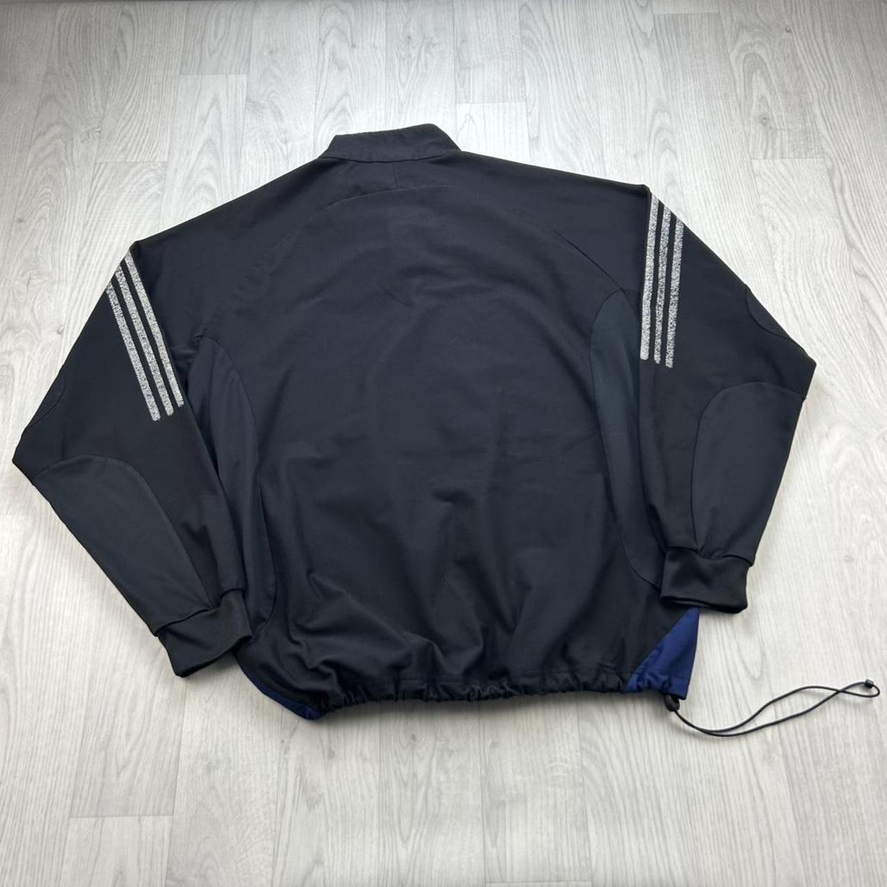 VINTAGE Y2K ADIDAS QUARTER ZIP TRACK JACKET NAVY / BLACK