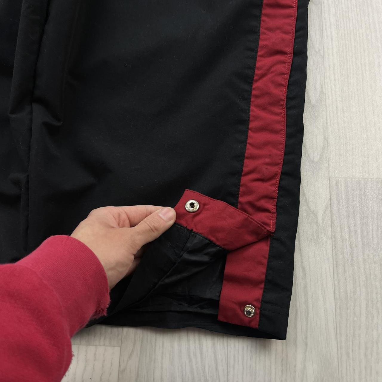 VINTAGE Y2K STARTER POPPER BAGGY TRACKSUIT BOTTOMS BLACK
