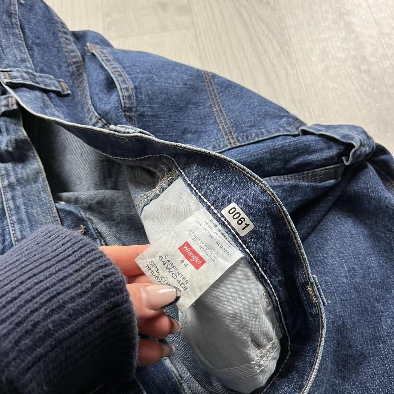 VINTAGE 00s WRANGLER BAGGY LOOSE CARPENTER JORTS NAVY