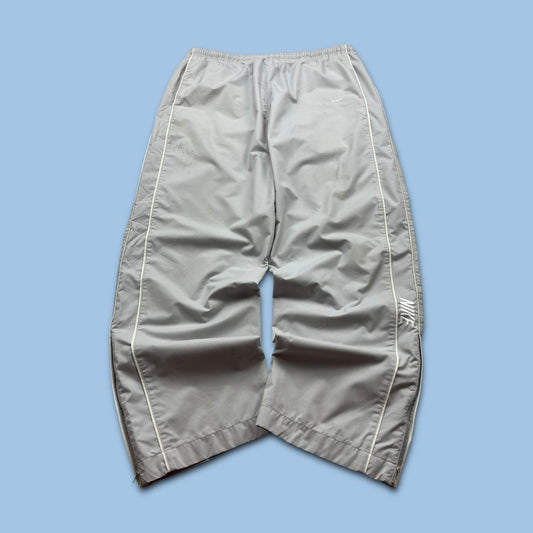 VINTAGE Y2K NIKE BAGGY TRACKSUIT BOTTOMS GREY