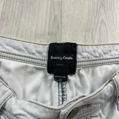 VINTAGE BARNEY COOLS BAGGY JORTS WHITE (34w)