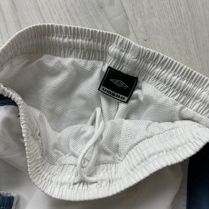 VINTAGE Y2K UMBRO BAGGY TRACKSUIT BOTTOMS WHITE