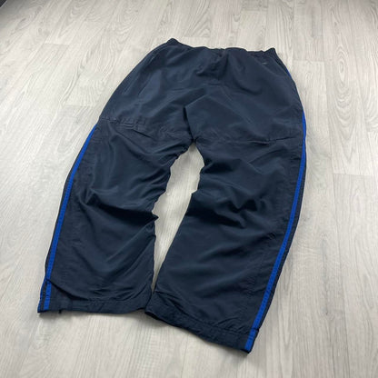 VINTAGE Y2K ADIDAS BAGGY TRACKSUIT BOTTOMS NAVY (L)