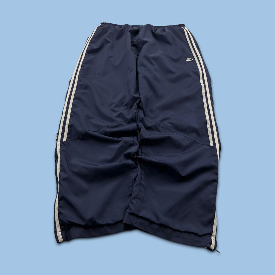 VINTAGE Y2K STARTER BAGGY TRACKSUIT BOTTOMS NAVY