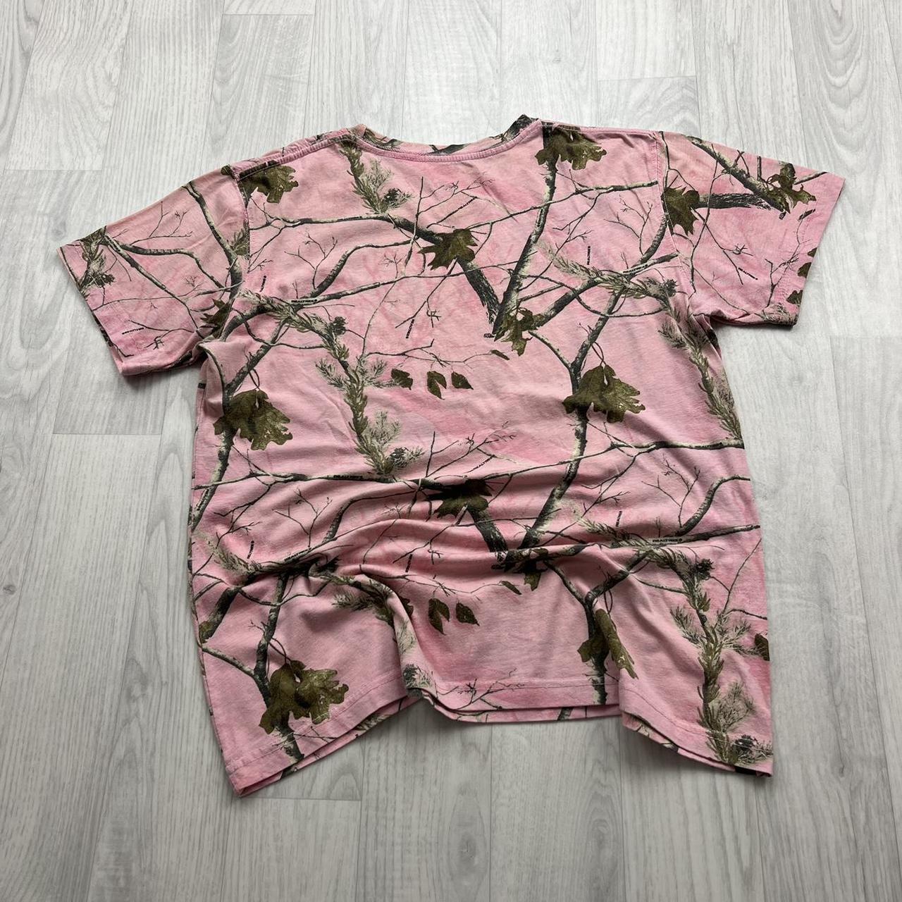 VINTAGE Y2K REALTREE T SHIRT CAMO PINK
