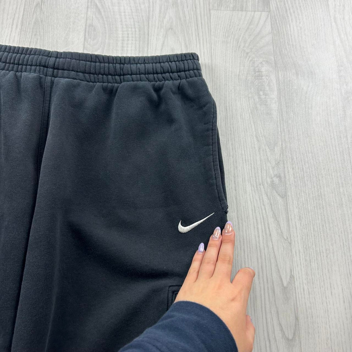 VINTAGE Y2K NIKE CARGO BAGGY COTTON SWEATPANTS BLACK