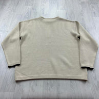 VINTAGE Y2K TEDDY SMITH CHUNKY KNITTED JUMPER CREAM