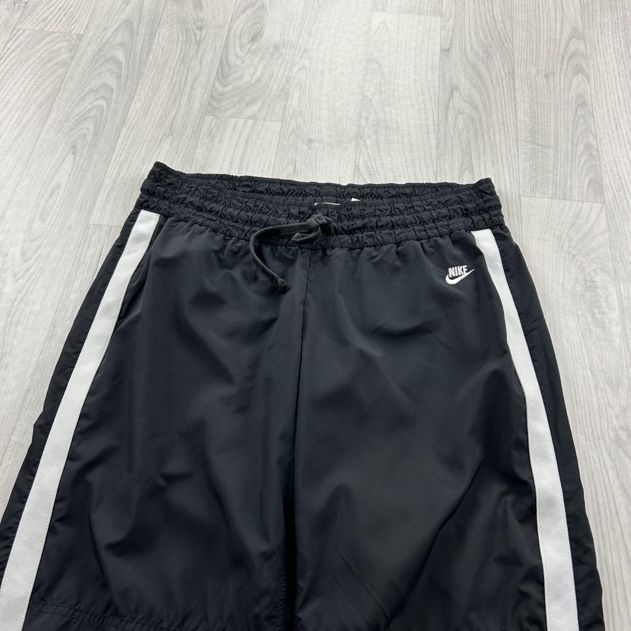 VINTAGE Y2K NIKE LOW RISE BAGGY TRACKSUIT BOTTOMS BLACK