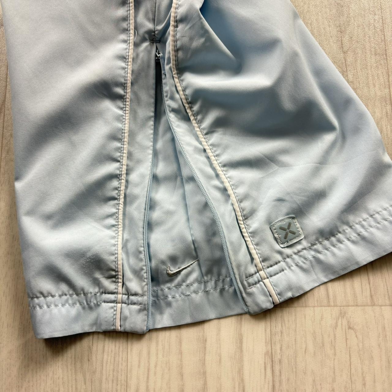 VINTAGE Y2K NIKE LOW RISE BAGGY TRACKSUIT BOTTOMS BABY BLUE