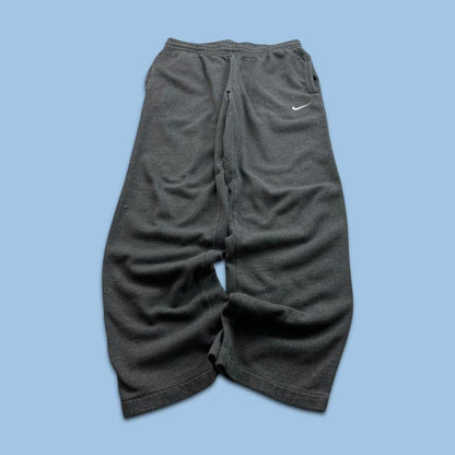 VINTAGE Y2K NIKE BAGGY COTTON SWEATPANTS CHARCOAL GREY