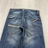 VINTAGE Y2K BAGGY BOOTCUT JEANS BLUE