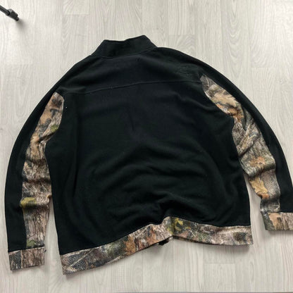 VINTAGE REALTREE ZIP UP FLEECE CAMO BLACK