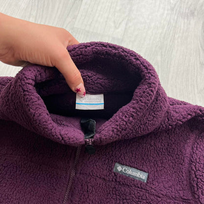 VINTAGE Y2K COLUMBIA FLEECE JACKET PURPLE BURGUNDY