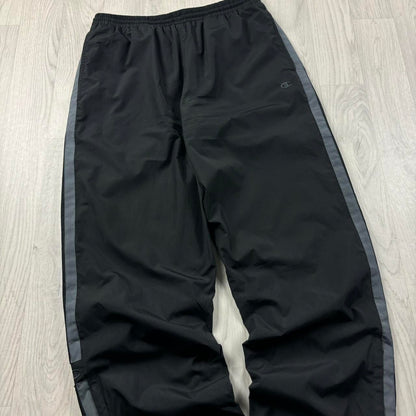VINTAGE Y2K CHAMPION BAGGY TRACKSUIT BOTTOMS BLACK