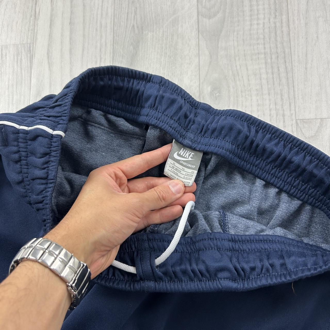 VINTAGE Y2K NIKE BAGGY WIDE LEG TRACKSUIT BOTTOMS NAVY