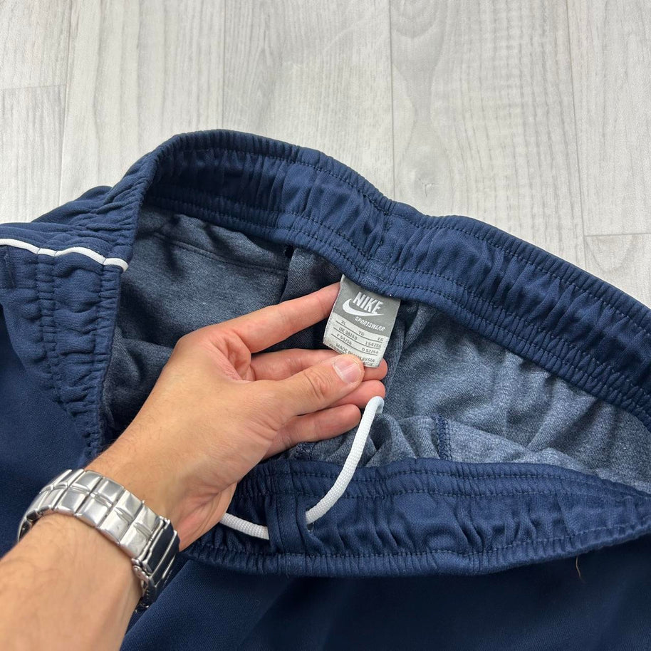 VINTAGE Y2K NIKE BAGGY WIDE LEG TRACKSUIT BOTTOMS NAVY