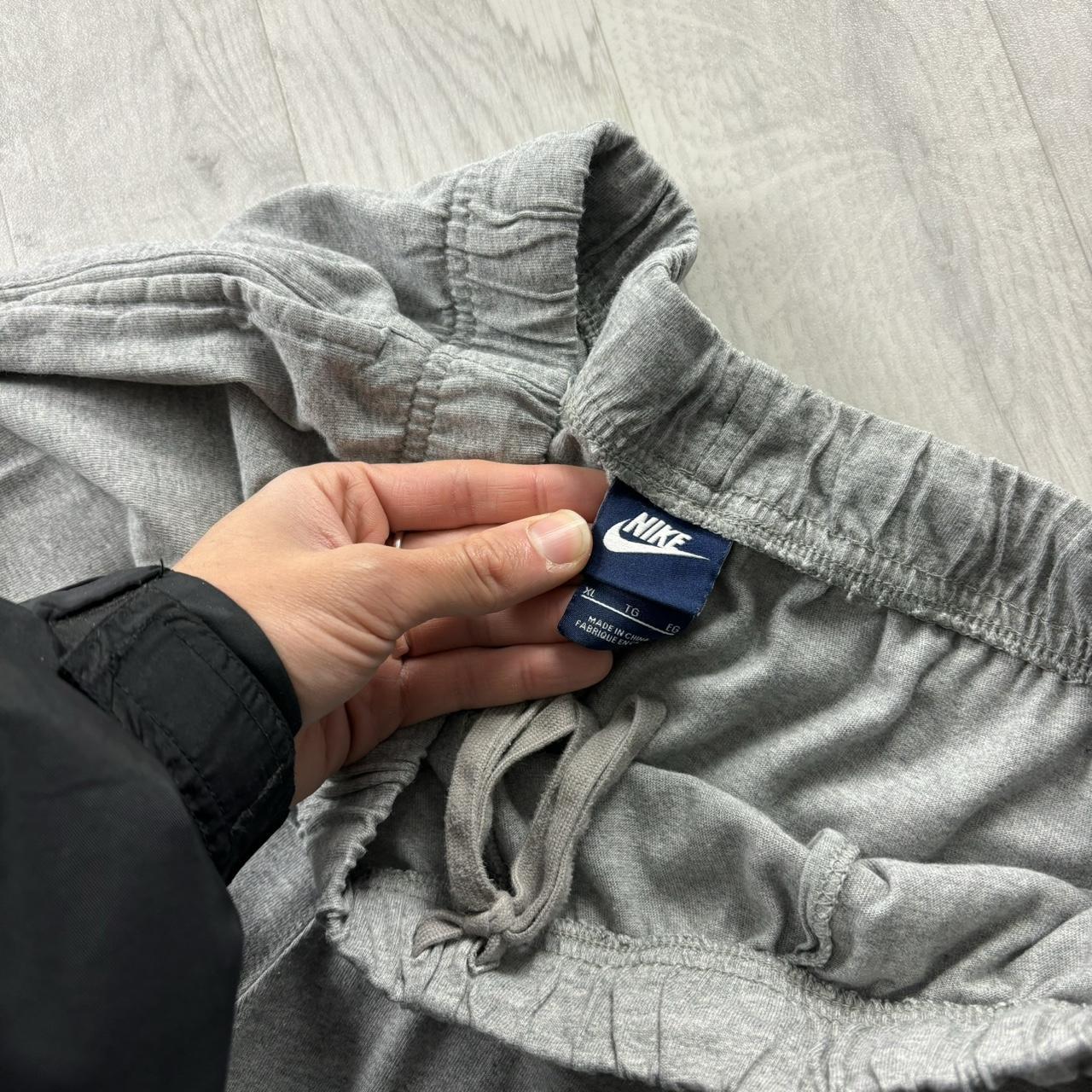VINTAGE Y2K NIKE BAGGY COTTON SWEATPANTS GREY