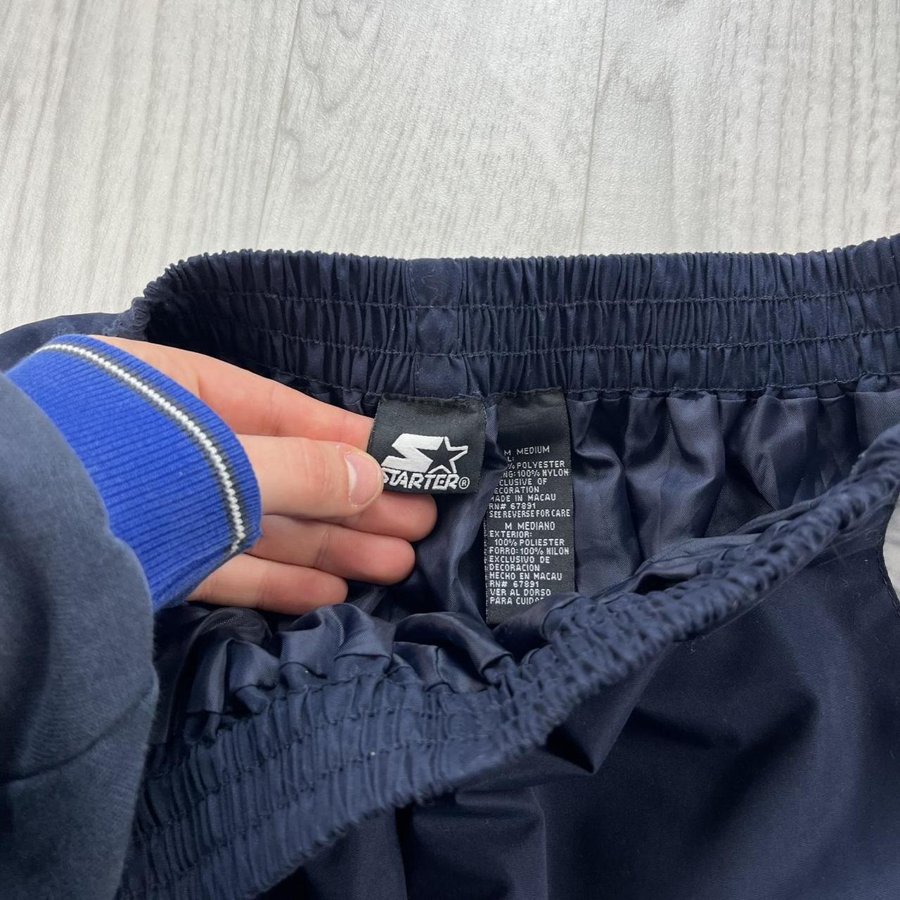 VINTAGE Y2K STARTER POPPER TRACKSUIT BOTTOMS NAVY