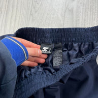 VINTAGE Y2K STARTER POPPER TRACKSUIT BOTTOMS NAVY