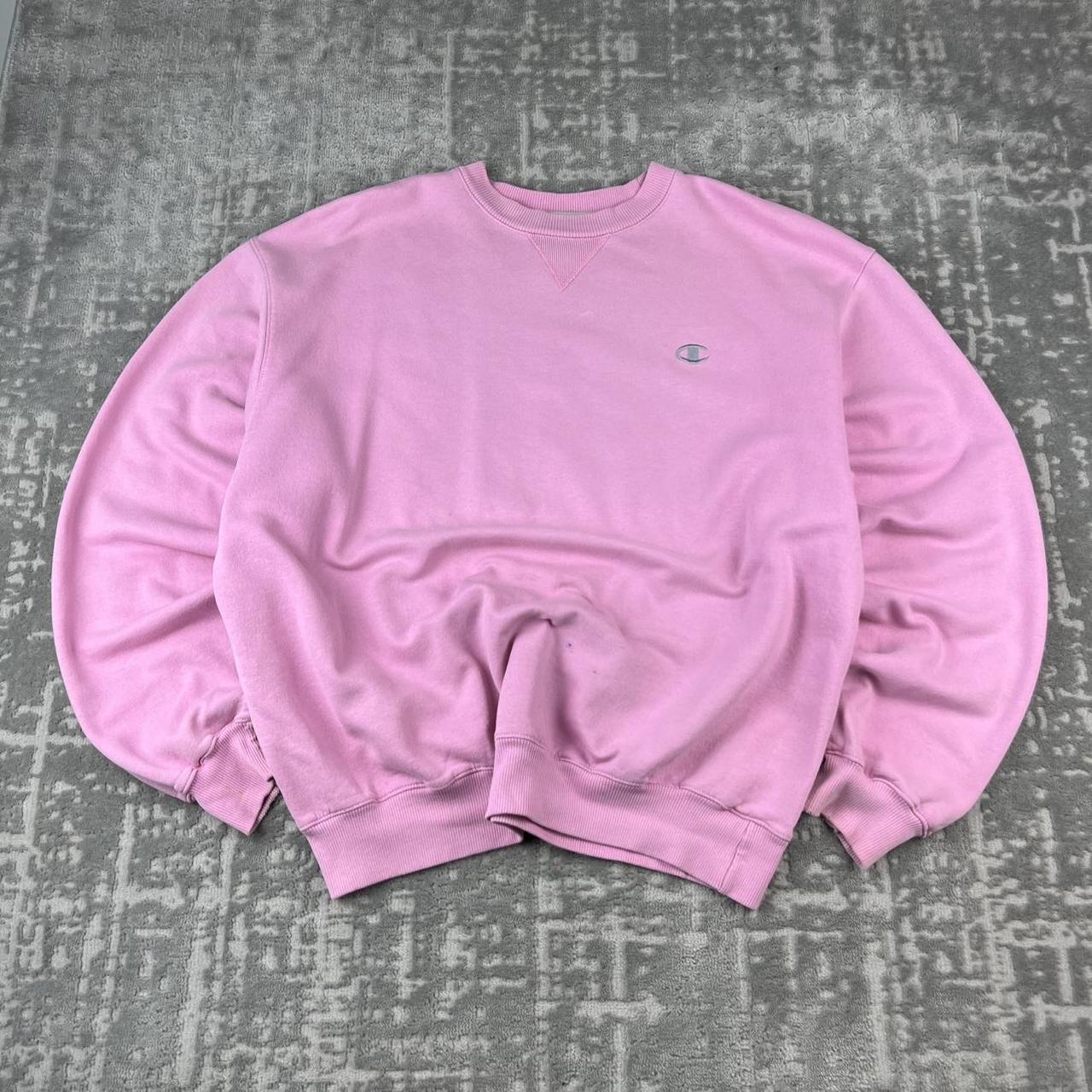 VINTAGE Y2K CHAMPION BOXY SWEATSHIRT BABY PINK