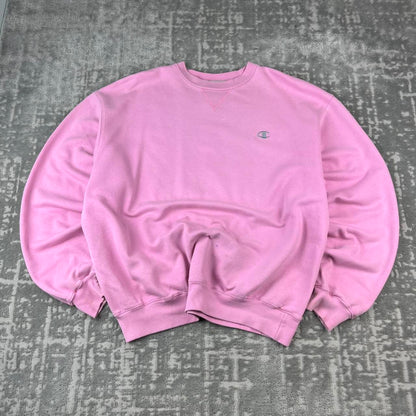 VINTAGE Y2K CHAMPION BOXY SWEATSHIRT BABY PINK