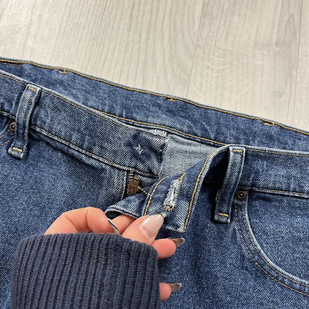 VINTAGE 00s WRANGLER BAGGY LOOSE JORTS BLUE