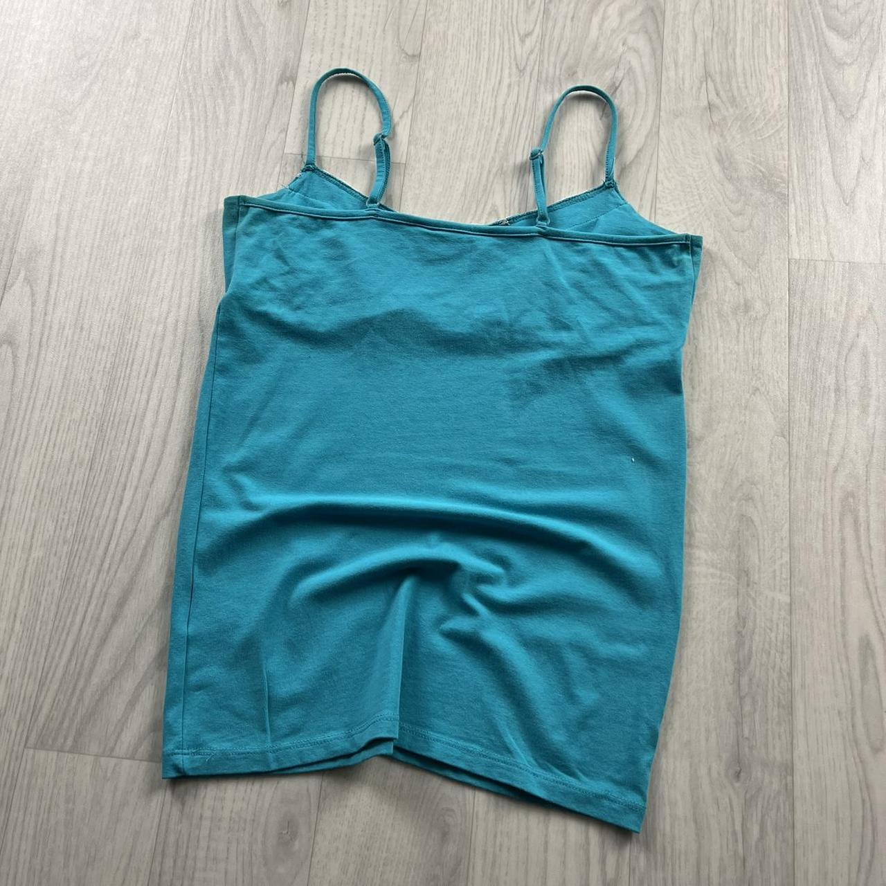 VINTAGE Y2K JANE NORMAN LACE CAMI TOP BLUE