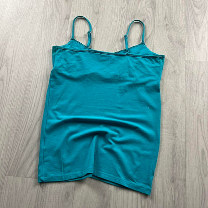 VINTAGE Y2K JANE NORMAN LACE CAMI TOP BLUE