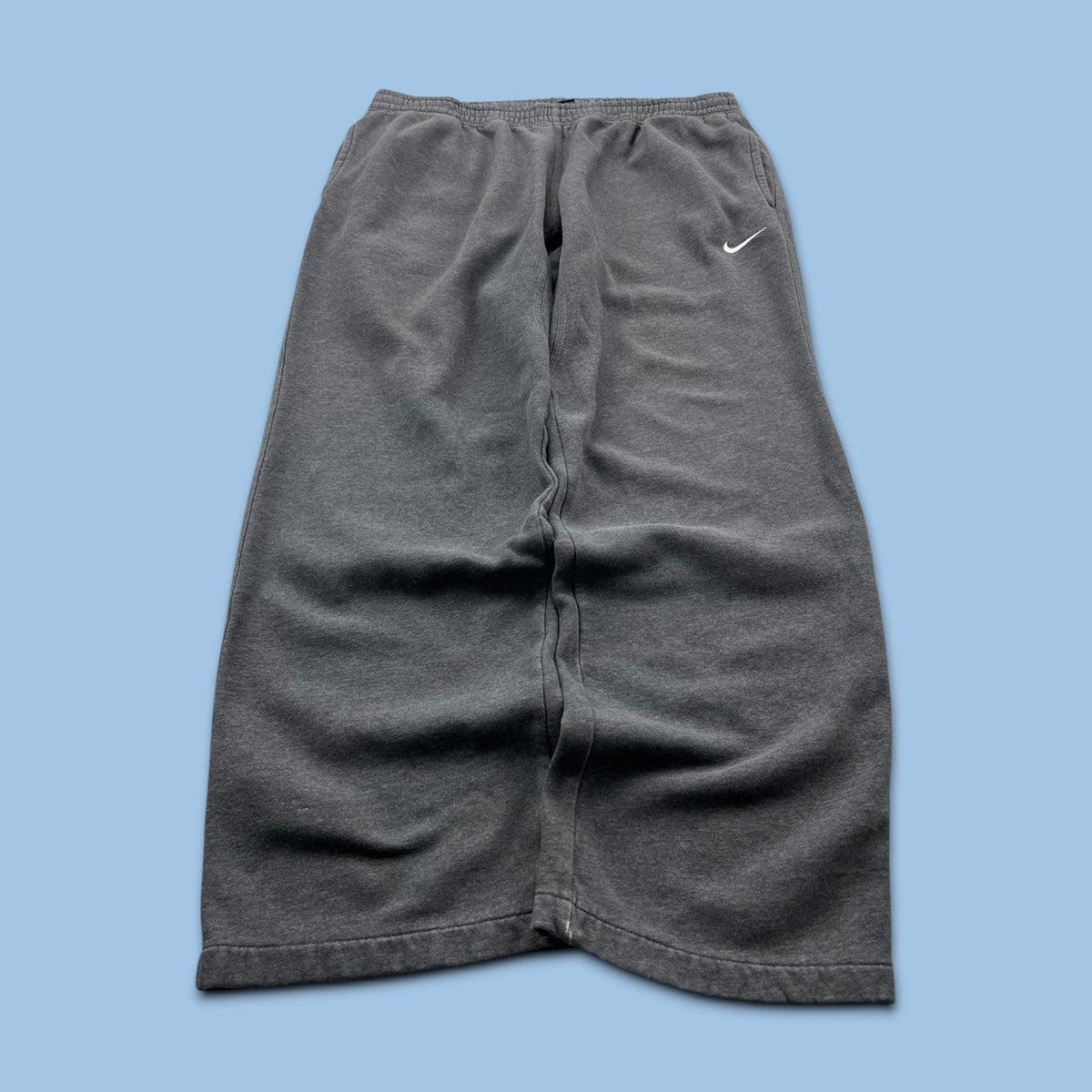 VINTAGE Y2K NIKE BAGGY COTTON SWEATPANTS GREY