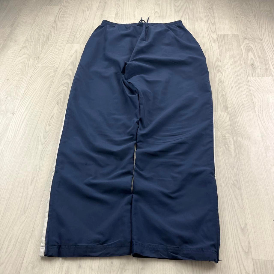 VINTAGE Y2K REEBOK BAGGY TRACKSUIT BOTTOMS NAVY