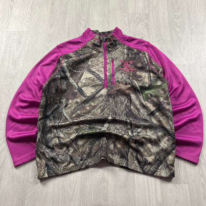 VINTAGE REALTREE ZIP UP SWEATSHIRT CAMO PINK