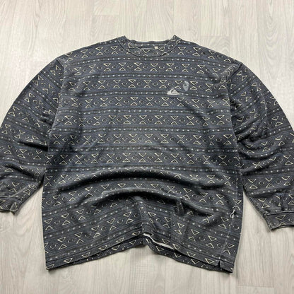 VINTAGE Y2K QUIKSILVER GRAPHIC LONG SLEEVE SKATER T SHIRT