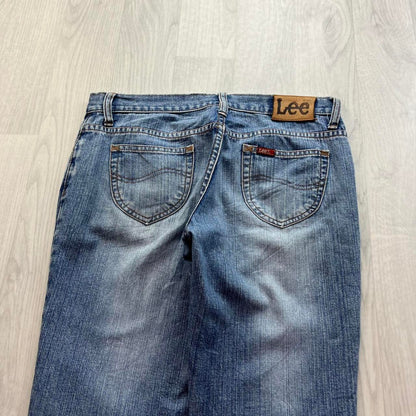 VINTAGE Y2K LEE LOW RISE BOOTCUT JEANS BLUE