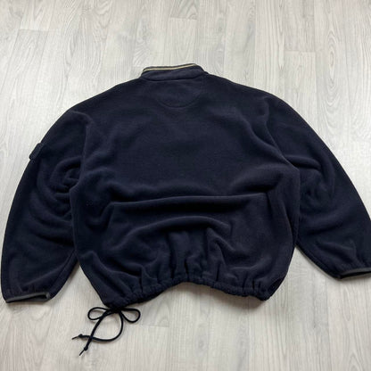 VINTAGE Y2K PUMA QUARTER ZIP TECHNICAL FLEECE SWEATSHIRT NAVY