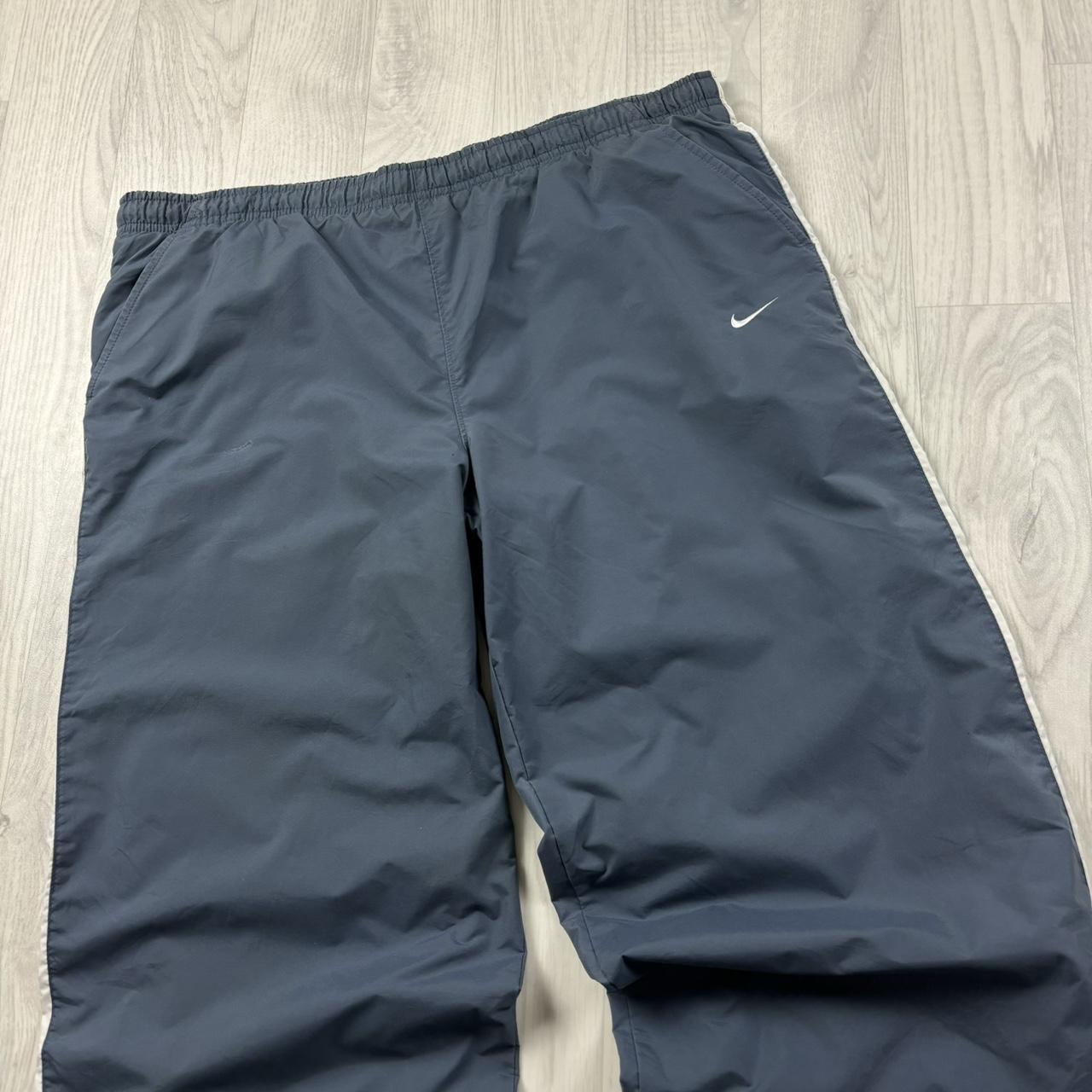 VINTAGE Y2K NIKE BAGGY TRACKSUIT BOTTOMS NAVY BLUE