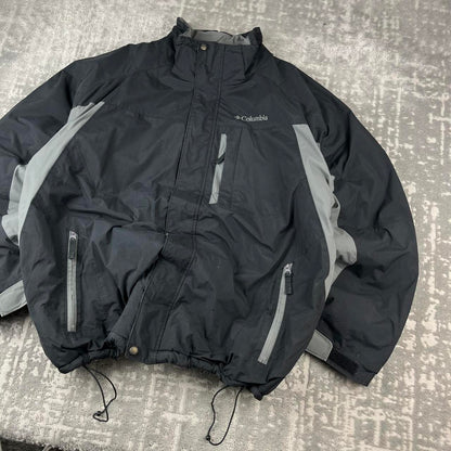 VINTAGE 00s COLUMBIA TECHNICAL UTILITY JACKET BLACK