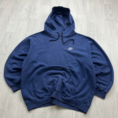 VINTAGE 90s NIKE BOXY HOODIE NAVY