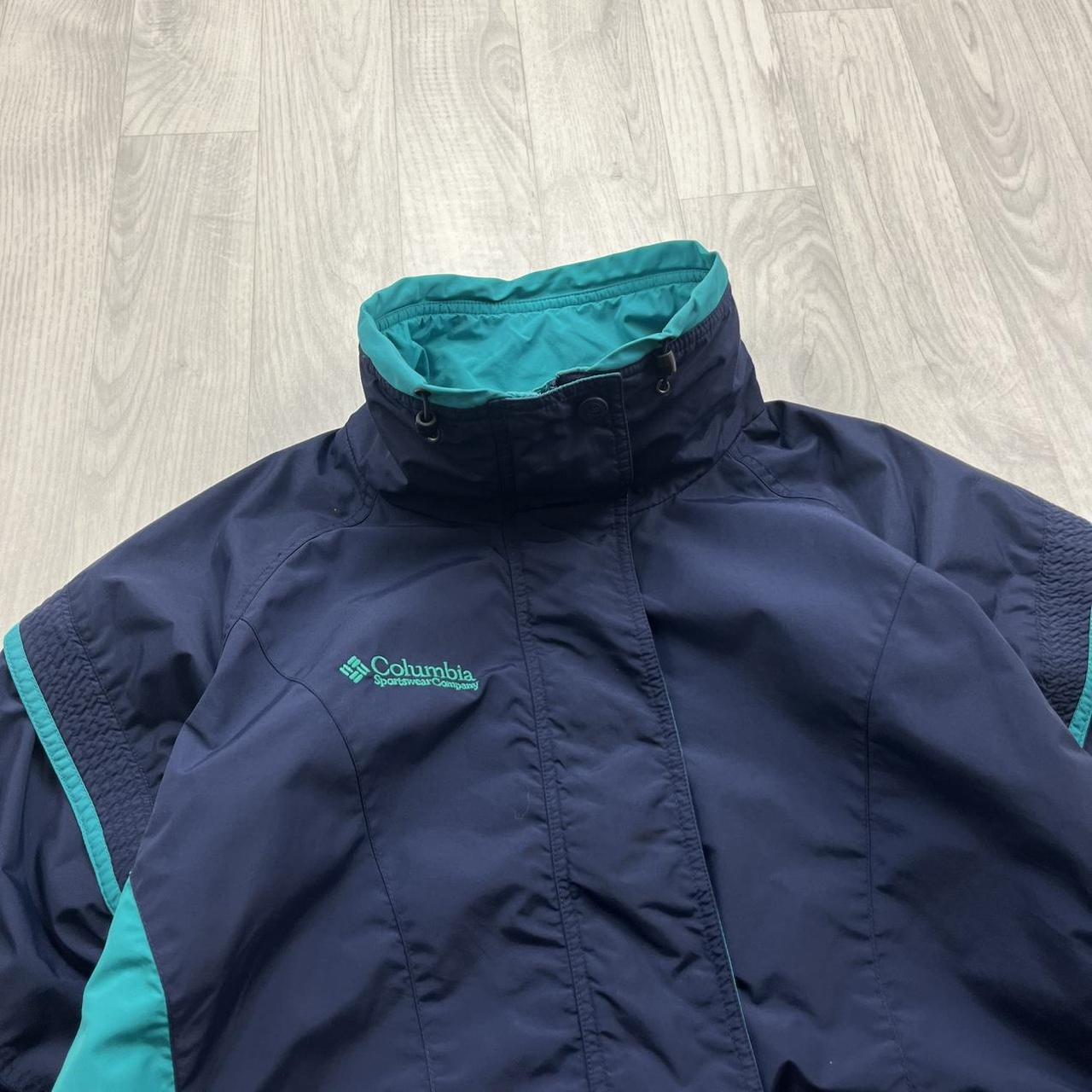 VINTAGE 00s COLUMBIA TECHNICAL HEAVY SKI JACKET NAVY