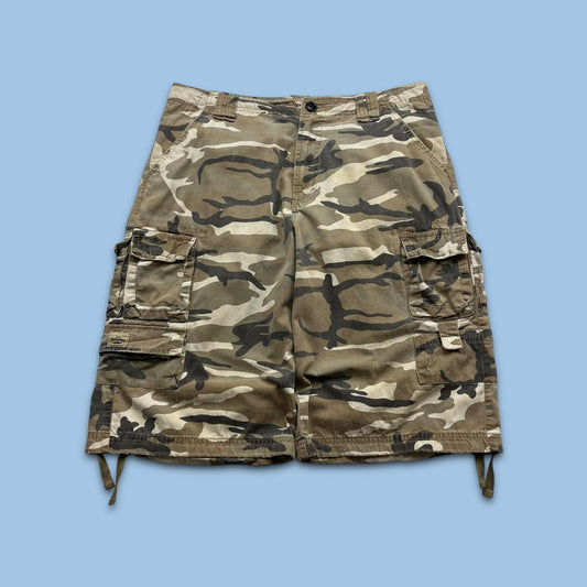 VINTAGE Y2K LEE BAGGY CAMO CARGO SHORTS