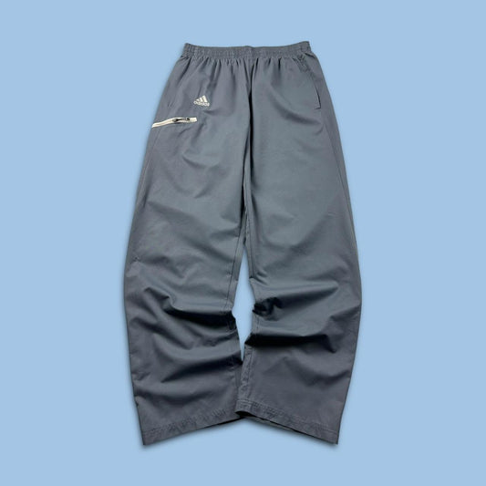 VINTAGE Y2K ADIDAS BAGGY TRACKSUIT BOTTOMS GREY
