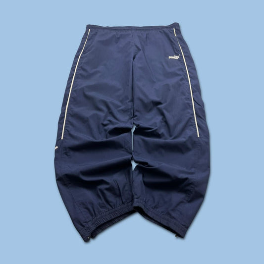 VINTAGE Y2K PUMA BAGGY TRACKSUIT BOTTOMS NAVY
