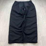 VINTAGE Y2K STARTER POPPER BAGGY TRACKSUIT BOTTOMS BLACK